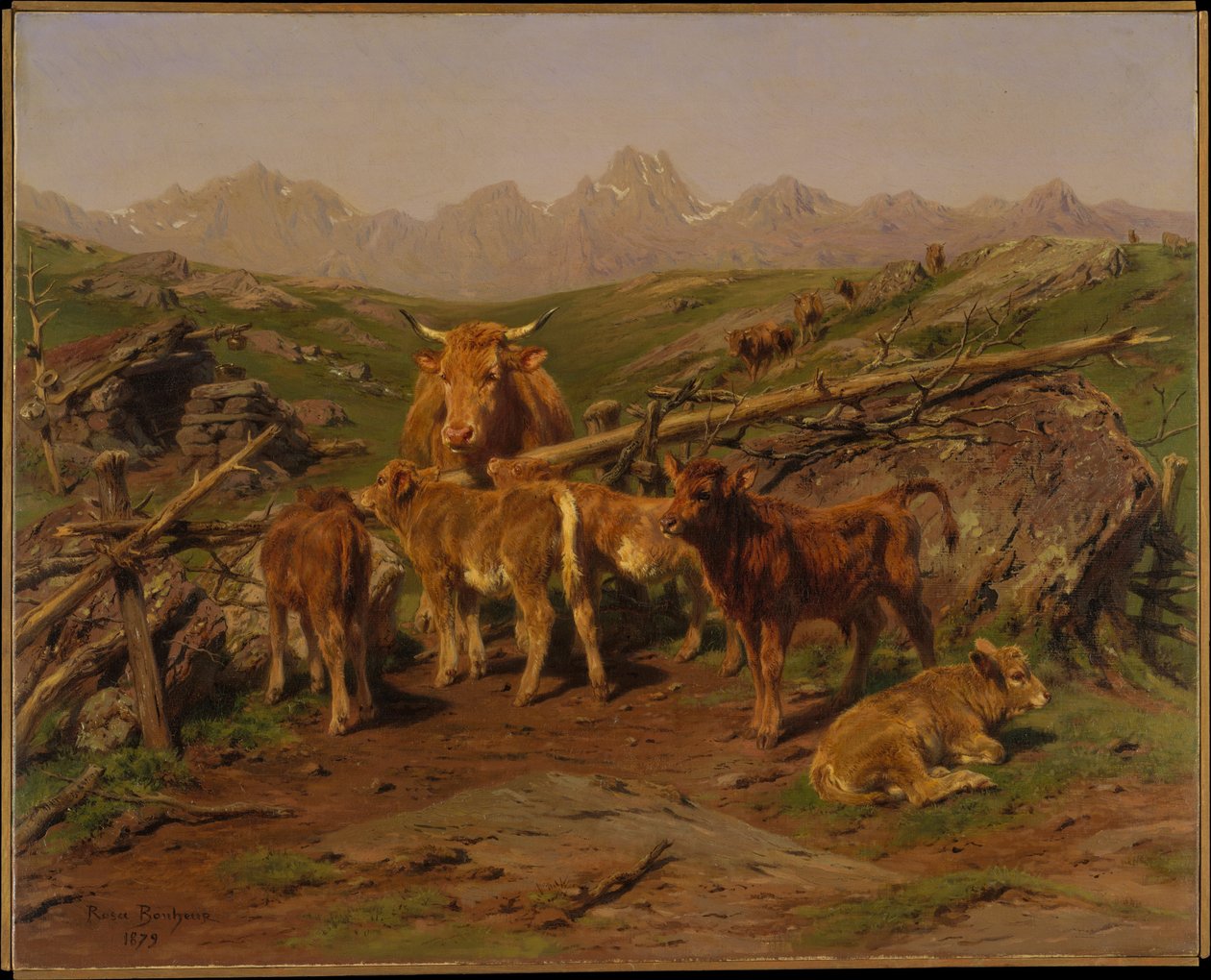 Afvænning af kalvene af Rosa Bonheur
