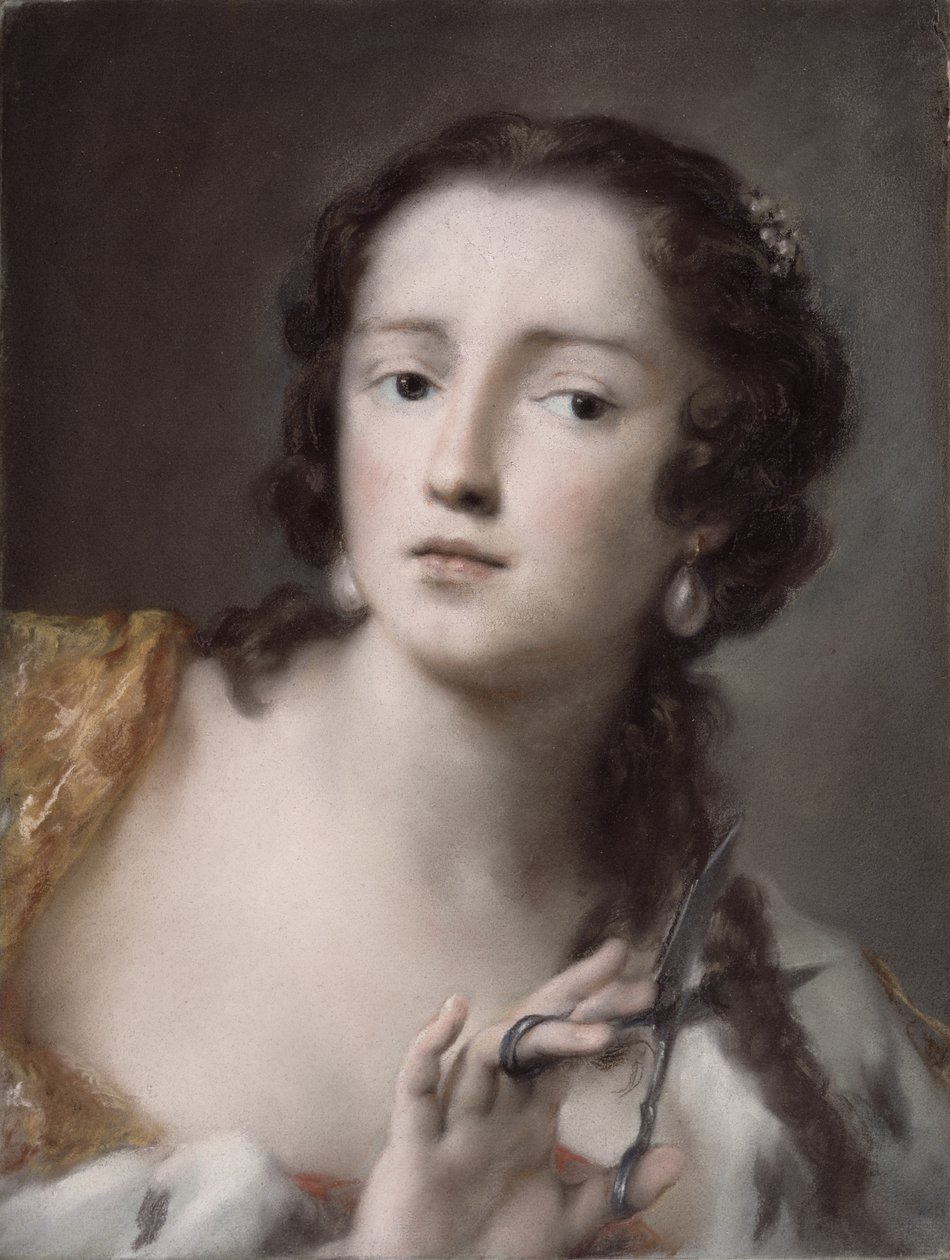 Caterina Sagredo Barbarigo som Bernice, ca. 1741 (pastel på papir monteret på lærred) af Rosalba Giovanna Carriera