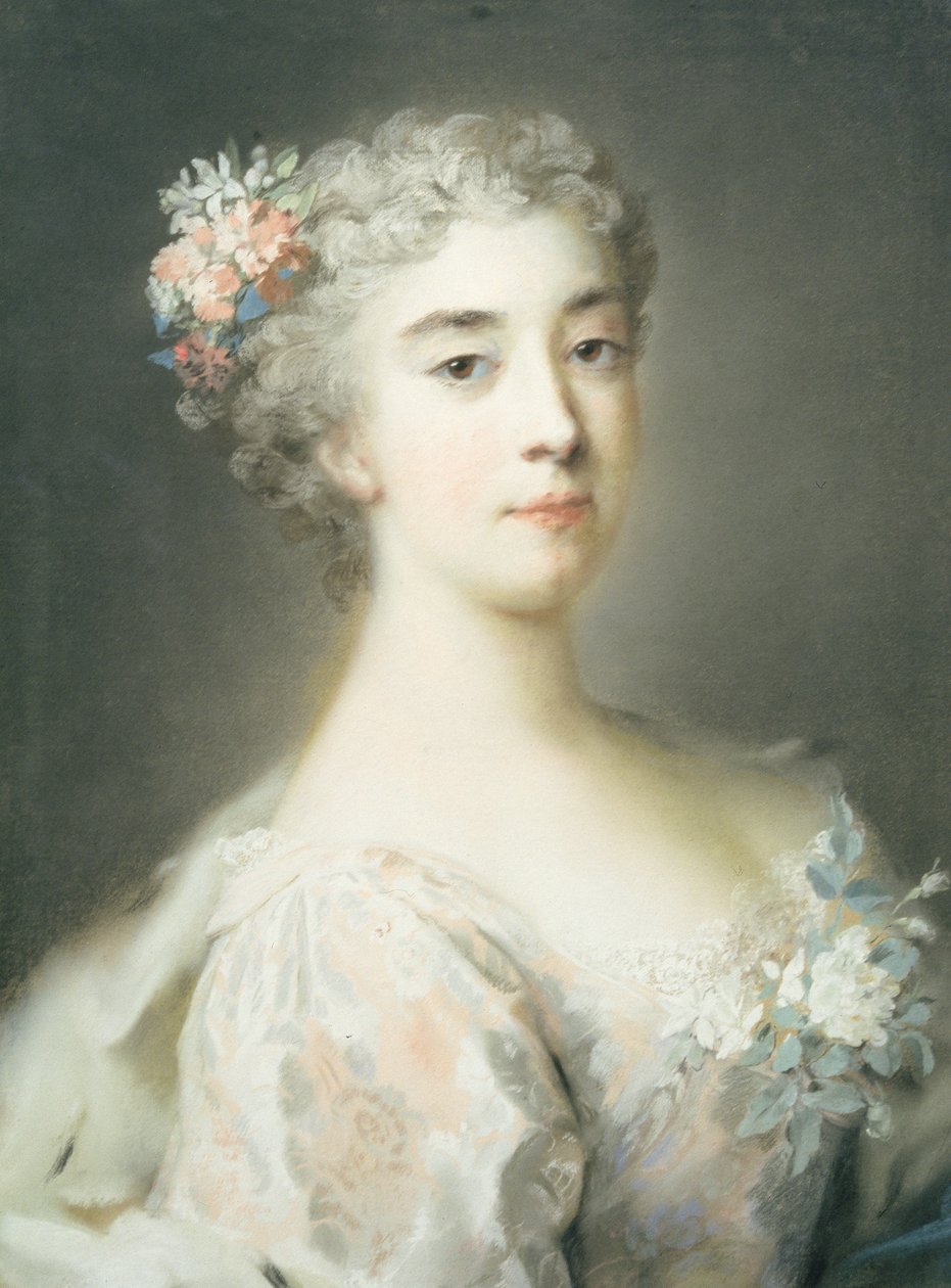 Enrichetta Anna Sofia af Modena (1702-1777), 1723 af Rosalba Giovanna Carriera