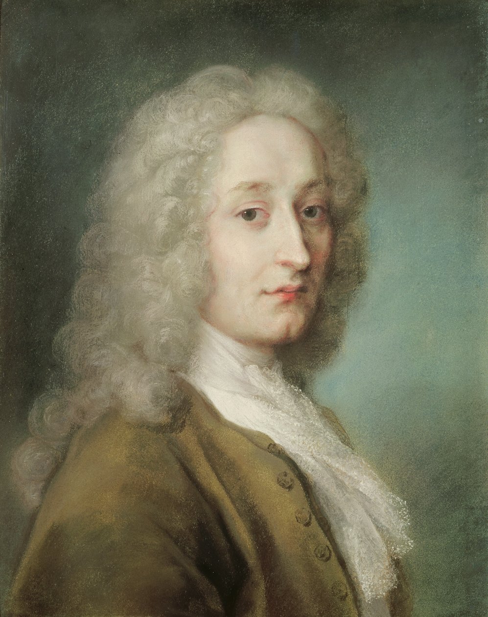 Portræt af Antoine Watteau (1684-1721) (pastel på papir) af Rosalba Giovanna Carriera
