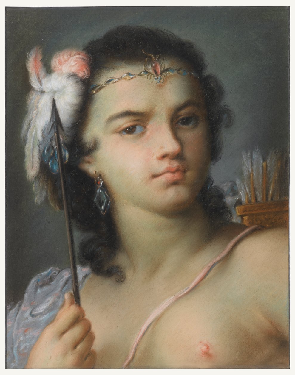 Personificering af Amerika af Rosalba Carriera