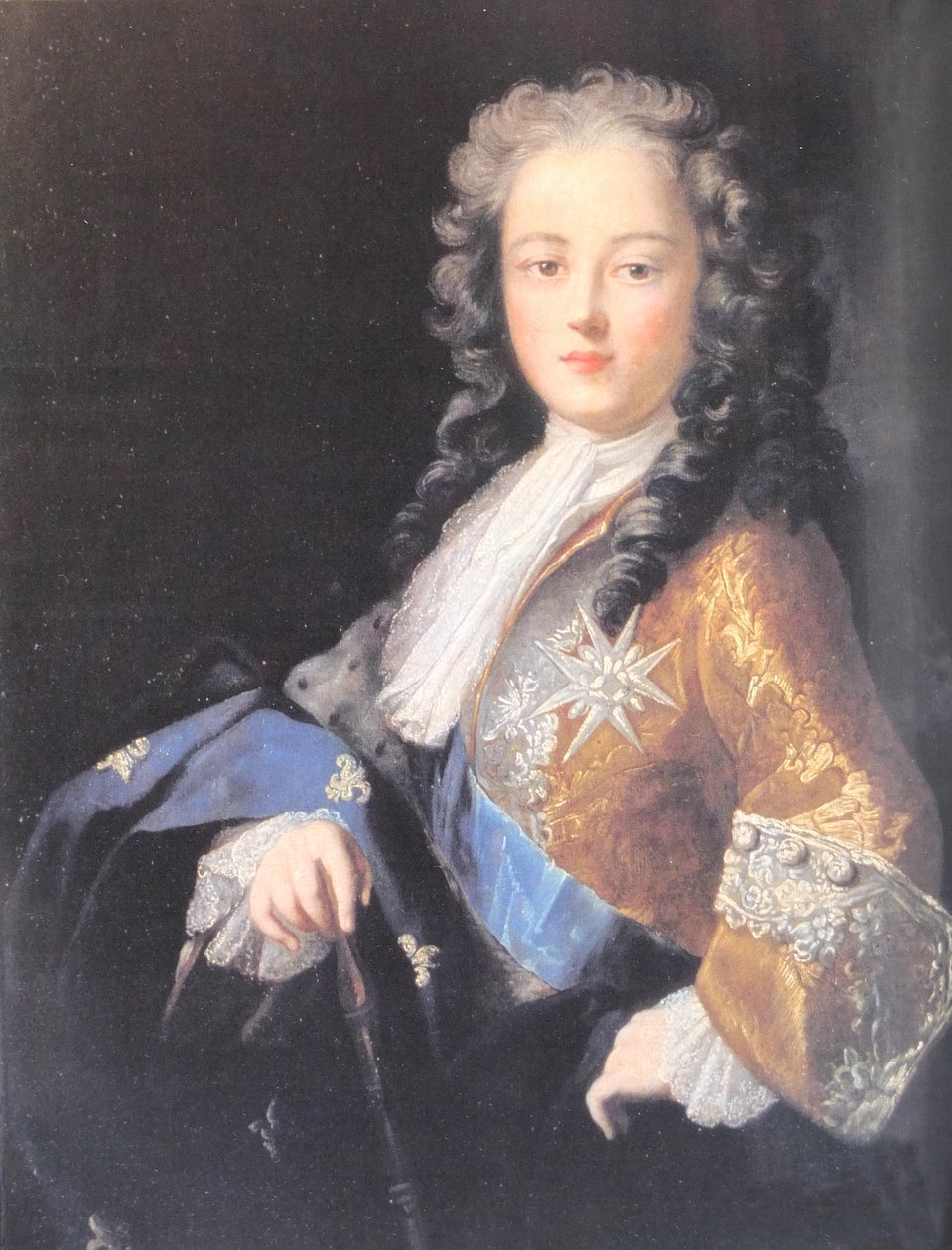 Portræt af Louis XV, konge af Frankrig (1710-1774), afbildet som ung mand af Rosalba Carriera