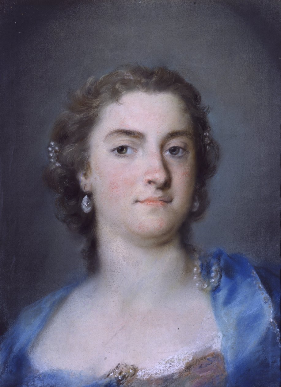 Portræt af Faustina Bordoni Hasse af Rosalba Carriera