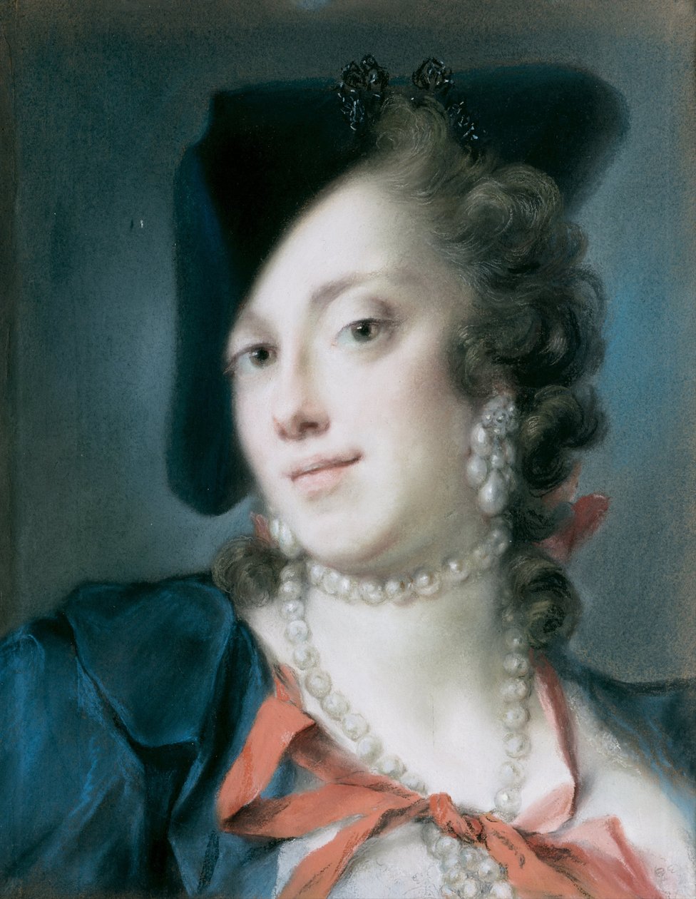 En venetiansk dame fra huset Barbarigo Caterina Sagredo Barbarigo, ca 1735-1739 af Rosalba Giovanna Carriera