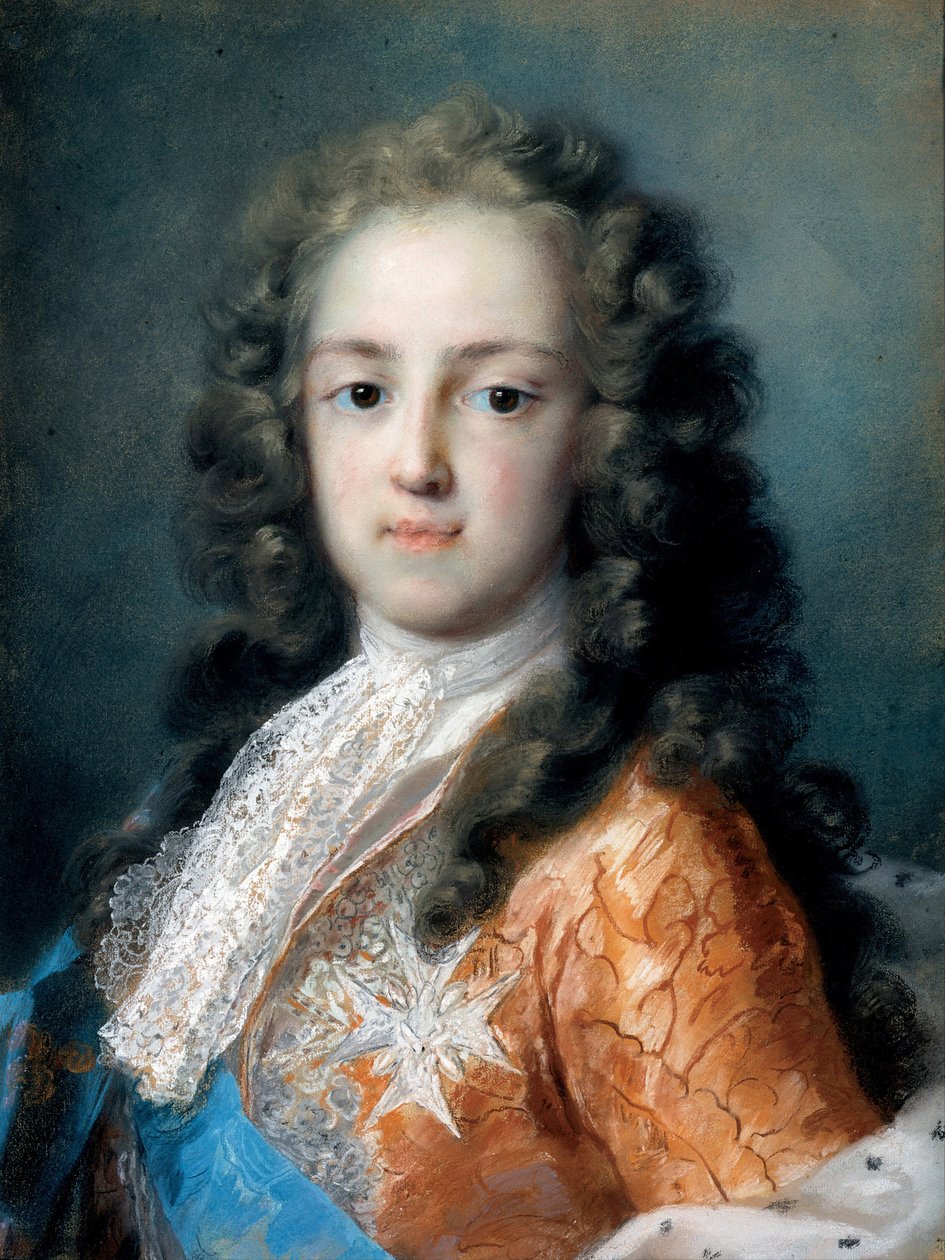Ludvig XV af Frankrig (1710-1774) som Dauphin - Peinture de Rosalba Giovanna Carriera (1657-1757) - 1720-1721 - Pastel på papir - 50,5x38,5 - Statens kunstsamlinger i Dresden af Rosalba Giovanna Carriera
