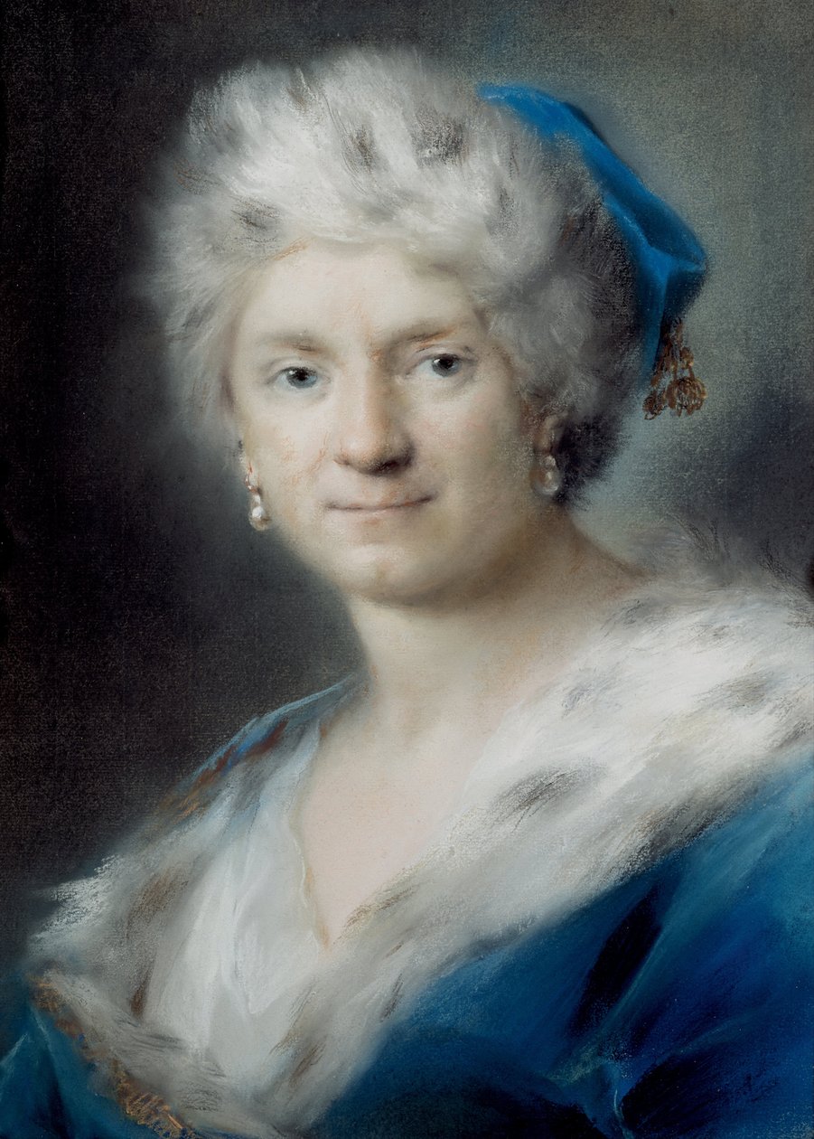 Selvportræt som vinter, 1731 af Rosalba Giovanna Carriera