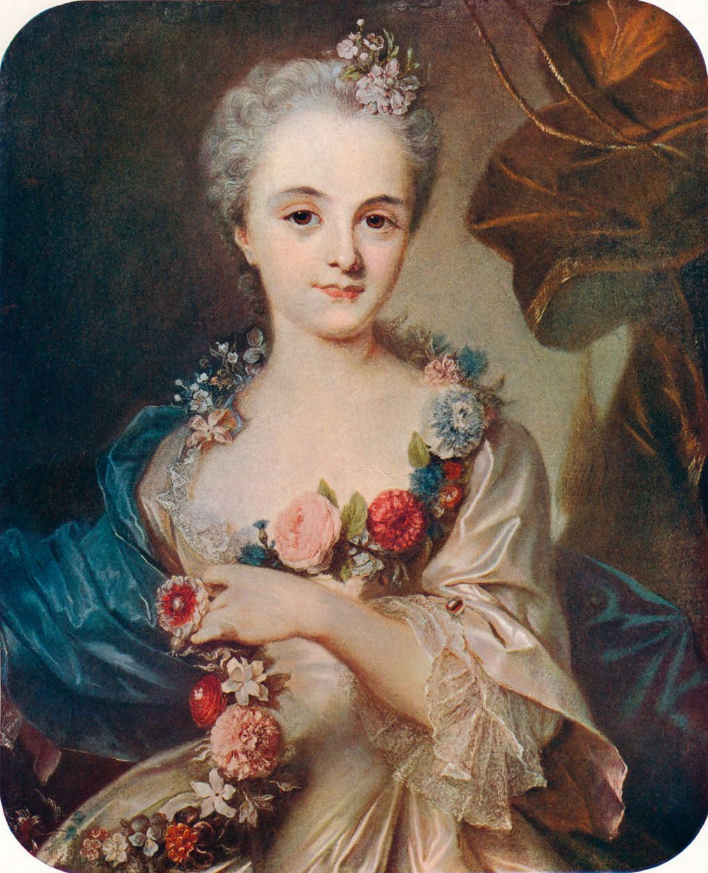 Portræt af en Lady Marquise de Pompadour, c1700-tallet, 1906 af Rosalba Zuanna Carriera