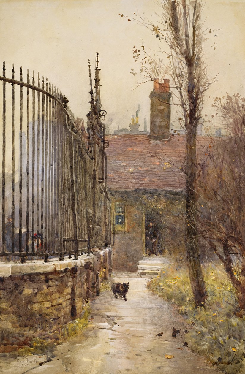 Emanuel Hospital, Westminster, 1892 (wc på papir) af Rose Maynard Barton