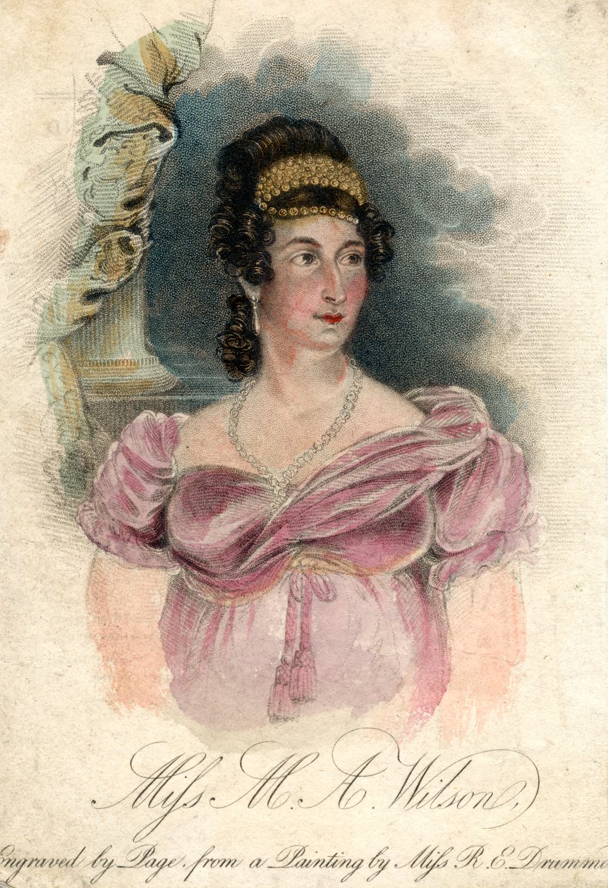Miss MA Wilson, c1820-1850 af Rose Emma Drummond