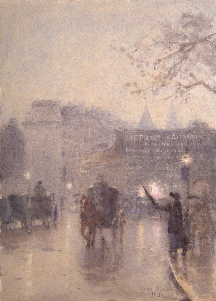 At praje en taxa, South Kensington af Rose Maynard Barton