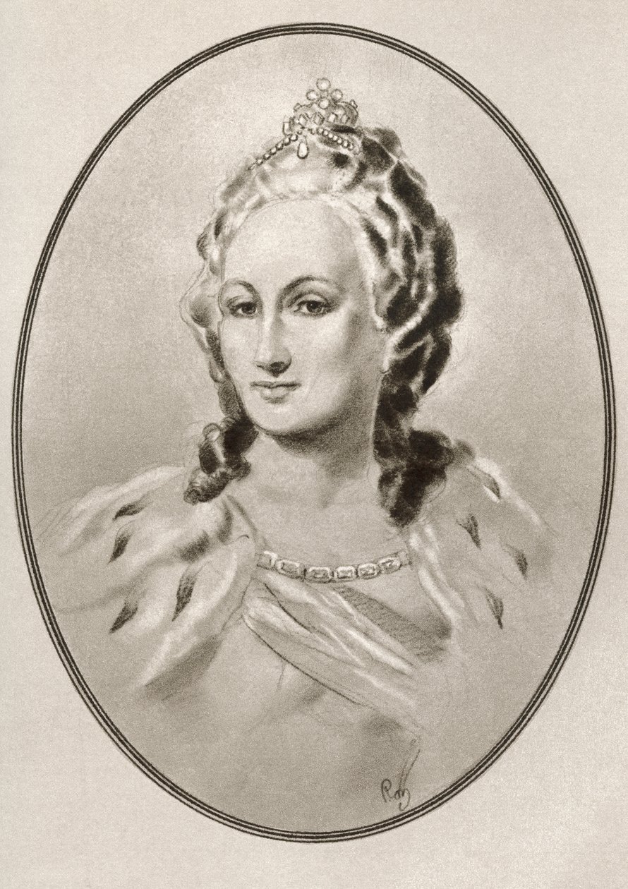 Catherine II, fra Living Biography of Famous Rulers. af Ross Gordon