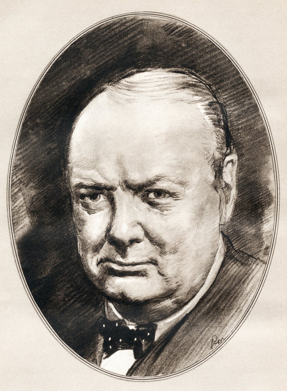 Sir Winston Leonard Spencer-Churchill, fra Living Biographies of Famous Men. af Ross Gordon