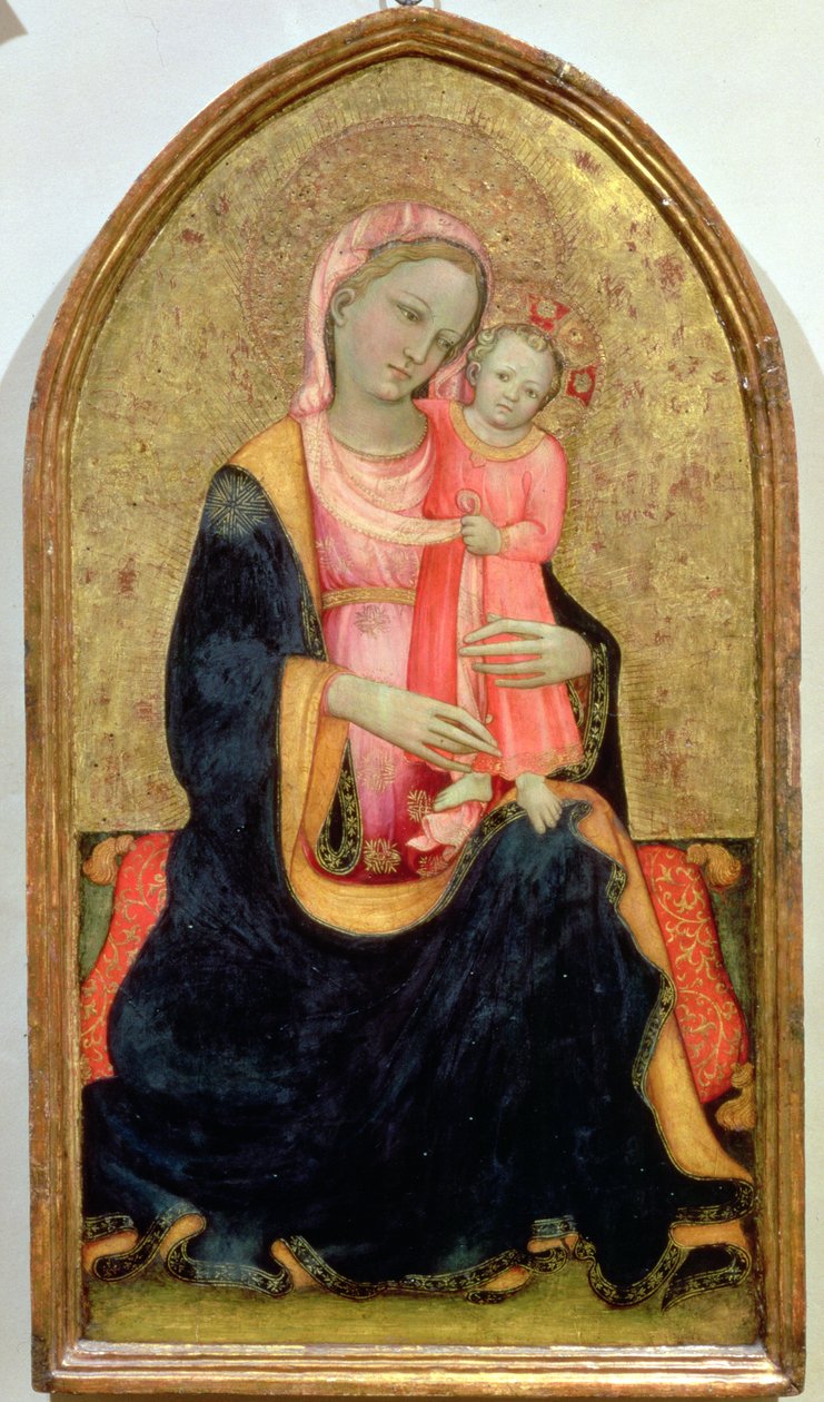 Madonna of Ydmygheden (tempera på panel) af Rossello di Jacopo Franchi