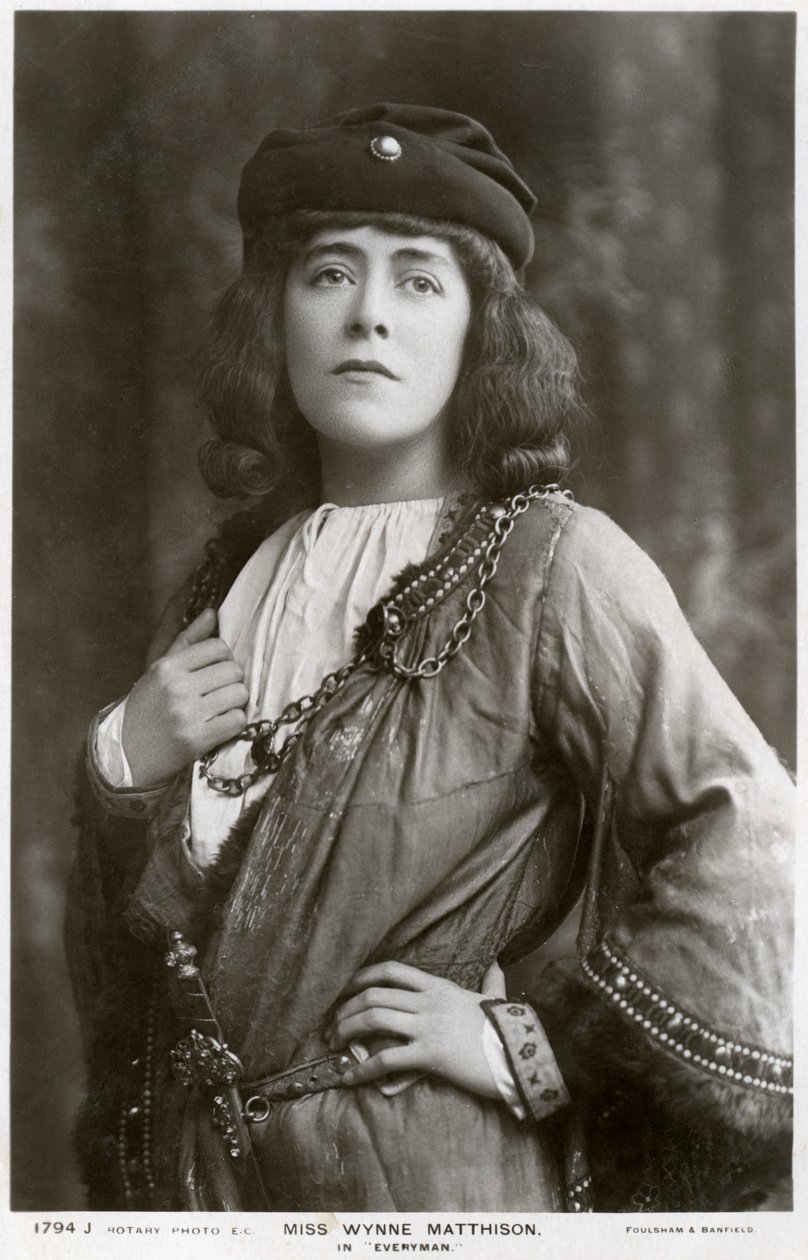 Edith Wynne Matthison, britisk skuespillerinde, c1907. af Rotary Photo