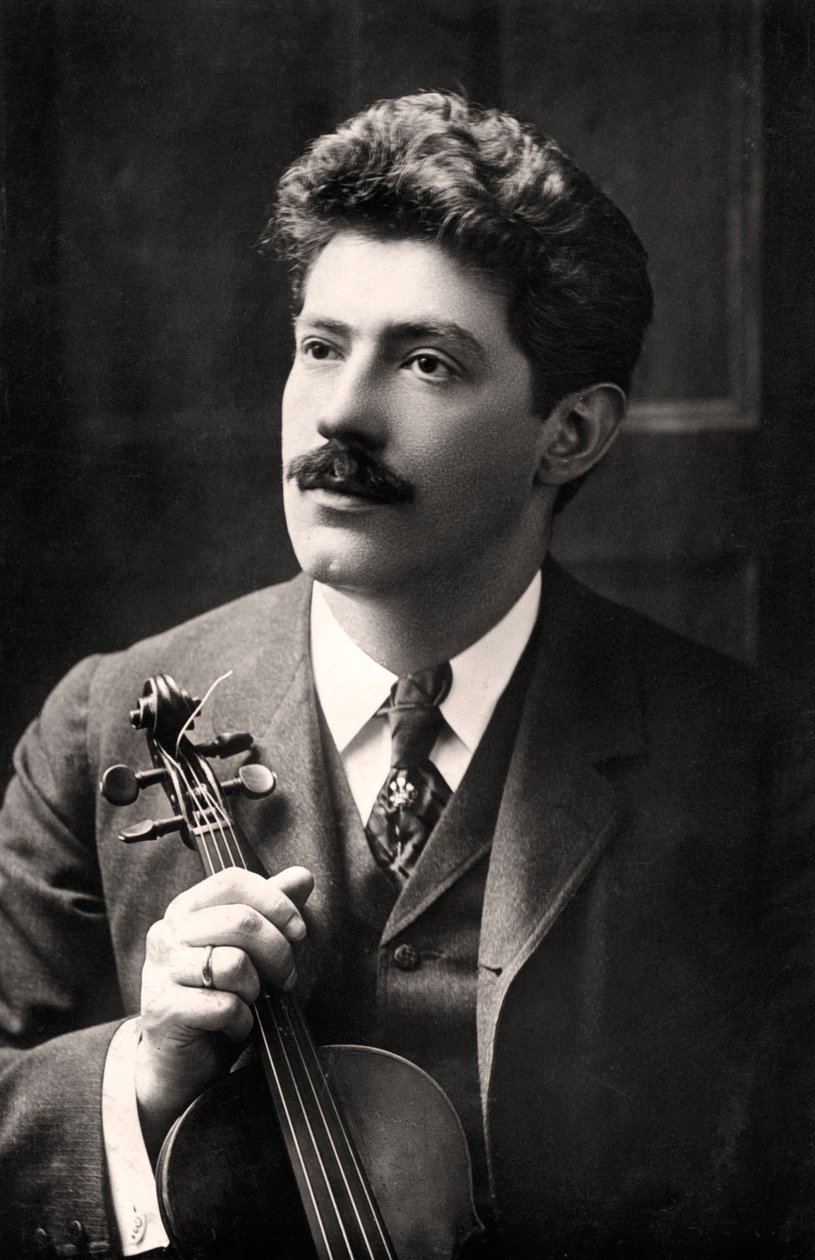 Fritz Kreisler 1875-1962, østrigskfødt amerikansk violinist og komponist, 1907. af Rotary Photo