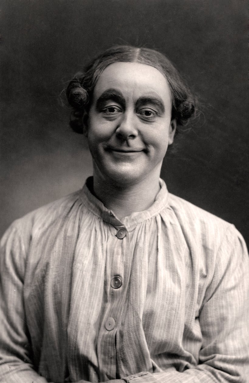 George Robey 1869-1954, music hall entertainer, 1907. af Rotary Photo