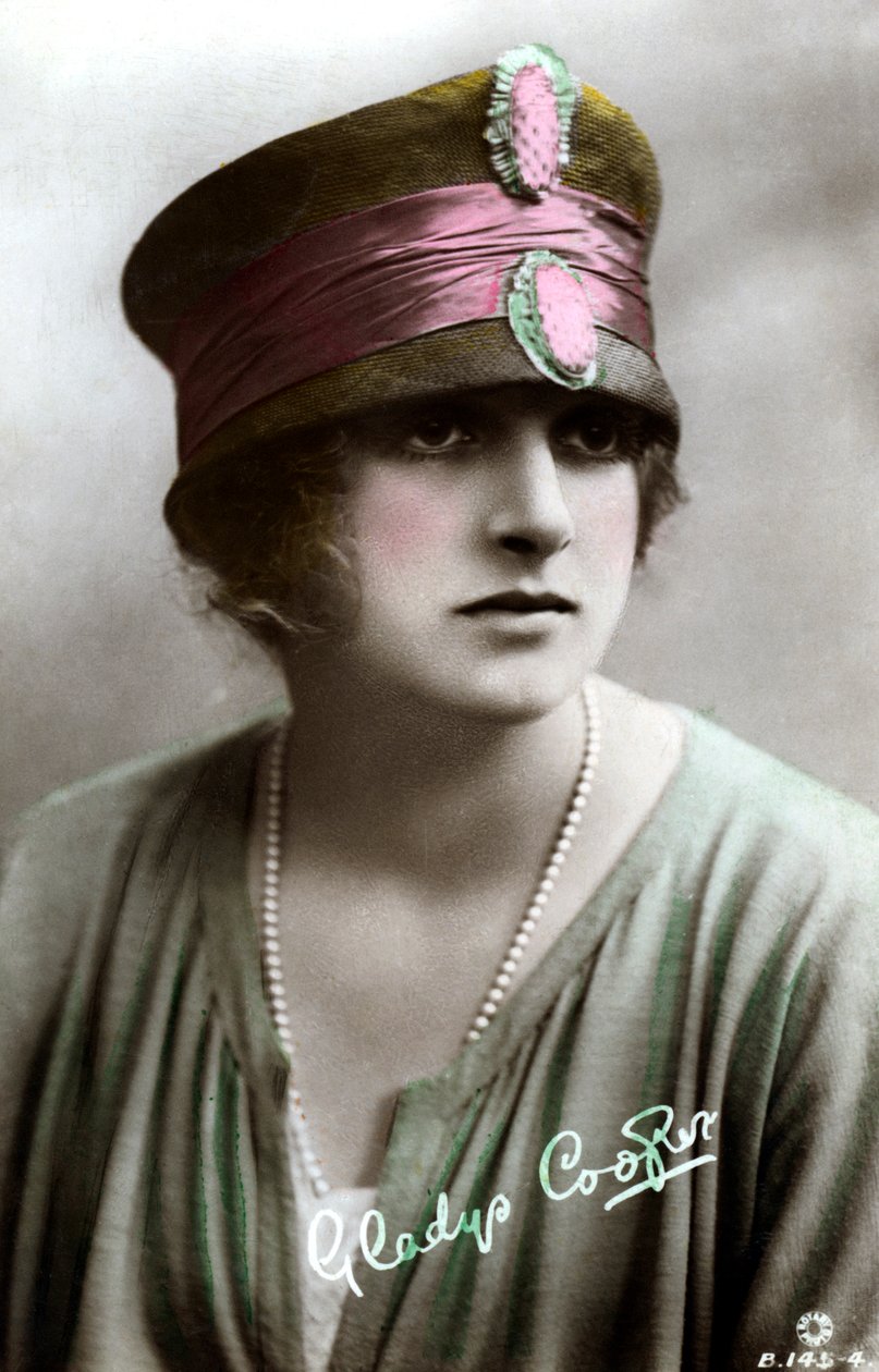 Gladys Cooper 1888-1971, engelsk skuespillerinde, begyndelsen af det 20. århundrede. af Rotary Photo