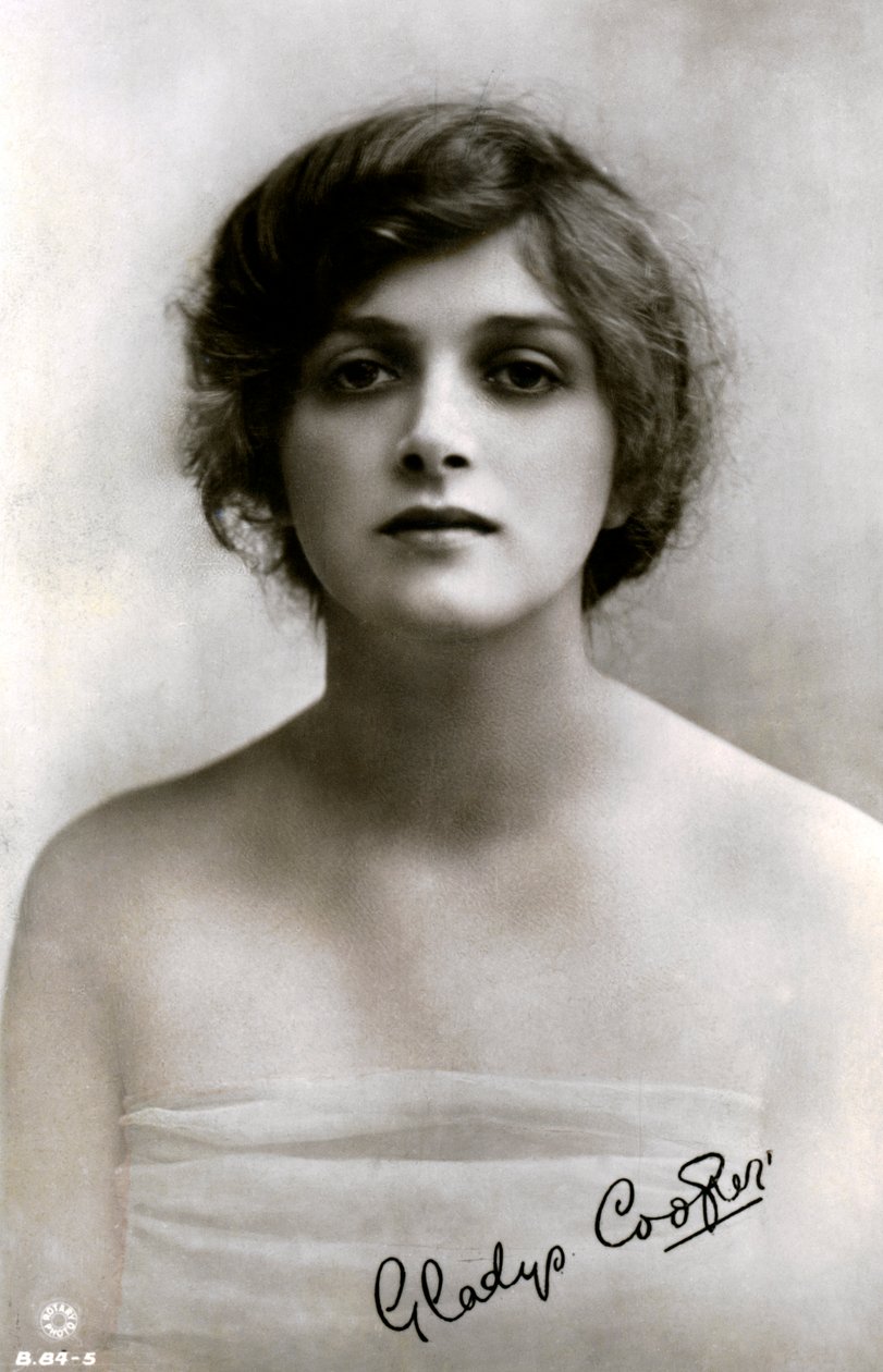 Gladys Cooper 1888-1971, engelsk skuespillerinde, begyndelsen af det 20. århundrede. af Rotary Photo