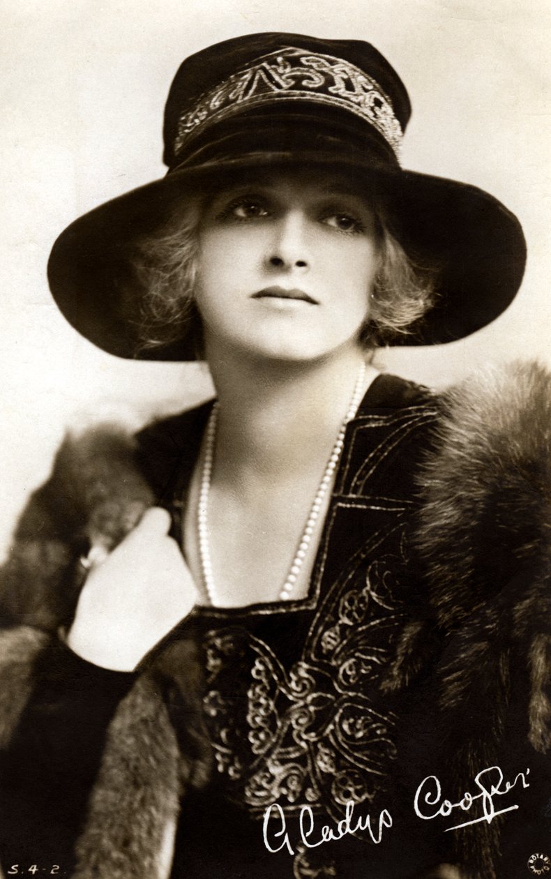 Gladys Cooper 1888-1971, engelsk skuespillerinde, begyndelsen af det 20. århundrede. af Rotary Photo