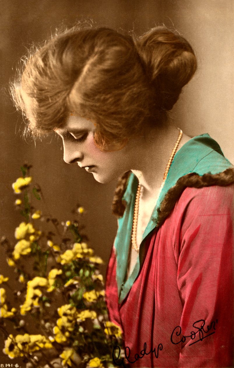 Gladys Cooper 1888-1971, engelsk skuespillerinde, begyndelsen af det 20. århundrede. af Rotary Photo