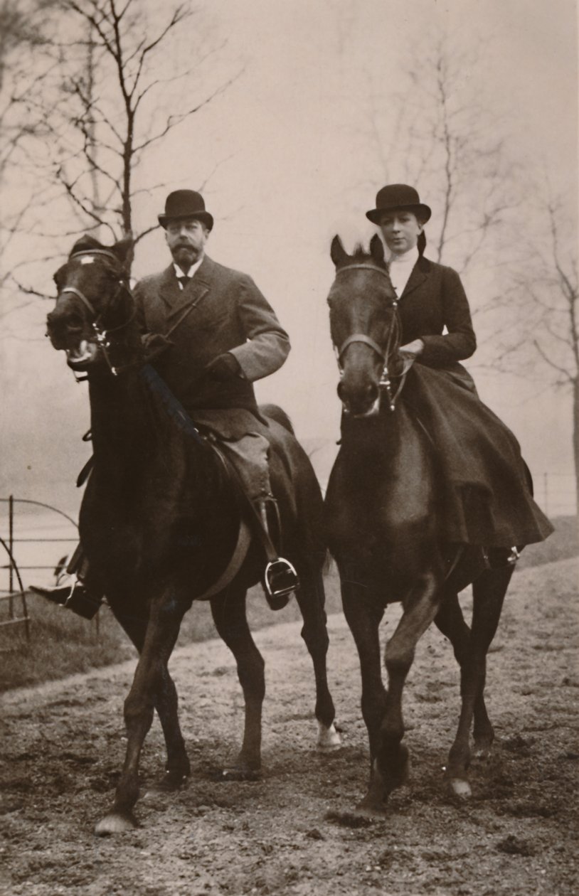 H.M. Kong George V. og prinsesse Mary, 1914. af Rotary Photo