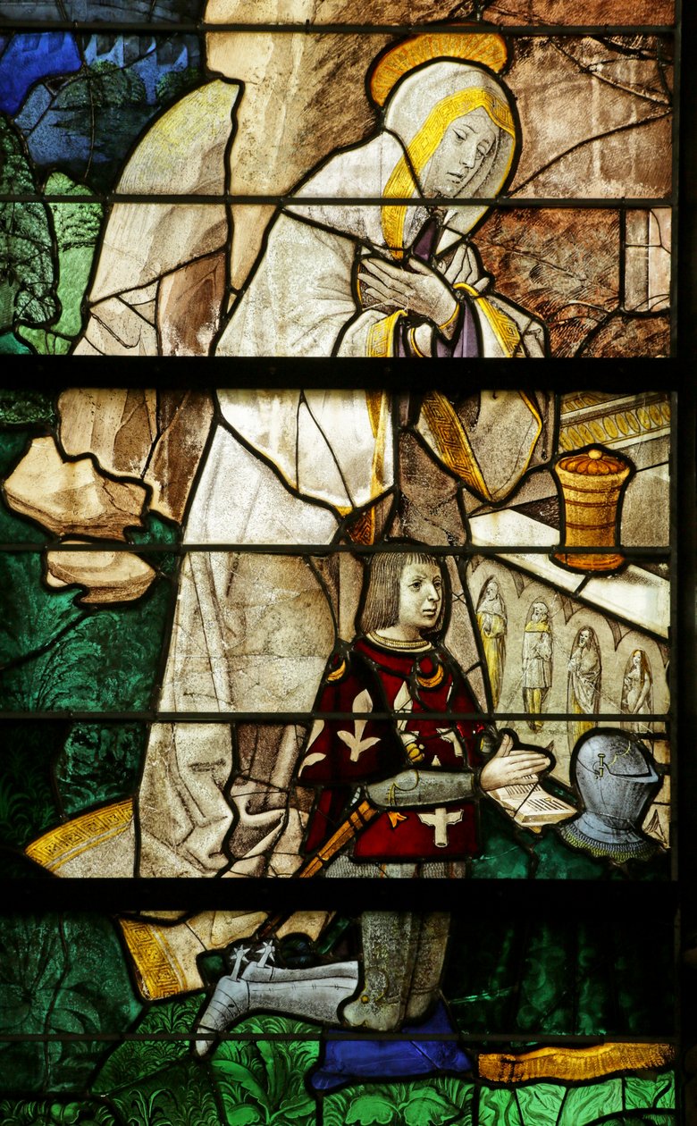 Vindue af den hellige Maria Magdalena og donoren Jean le Picart de Radeval af Rouen School