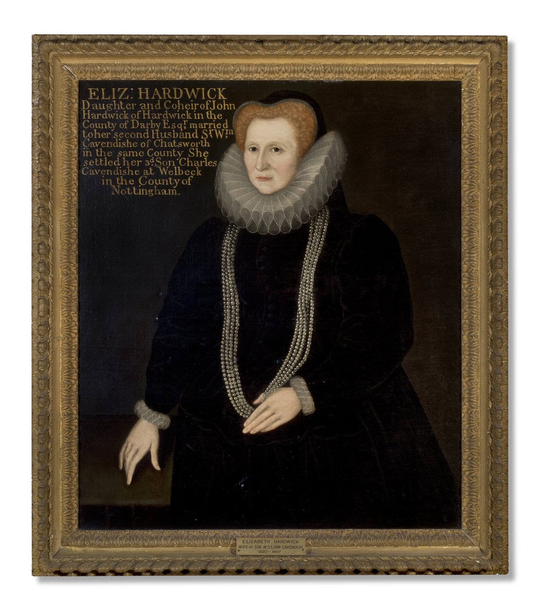 Portræt af Elizabeth Talbot, grevinde af Shrewsbury, kendt som 
