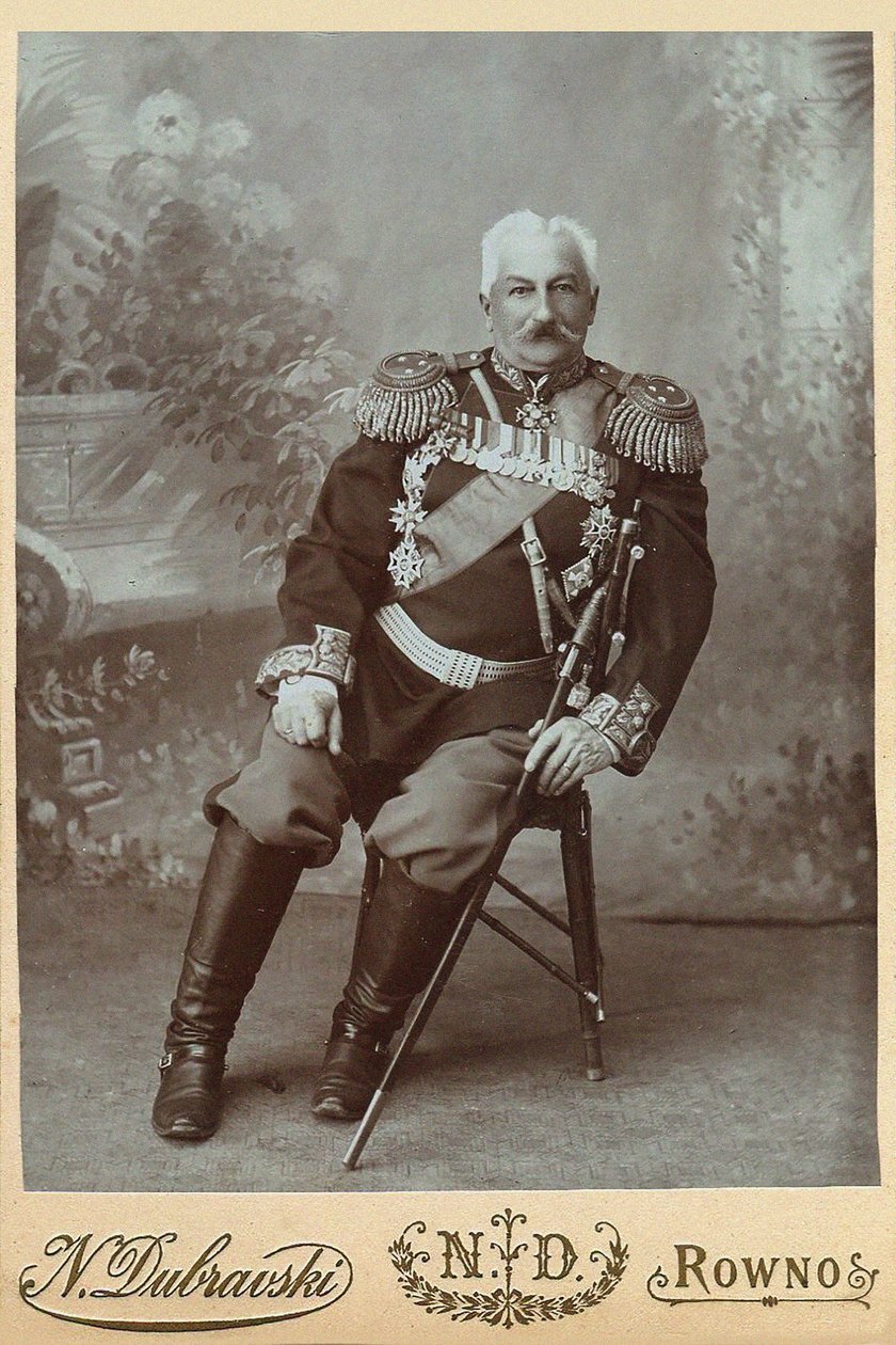 General Konstantin Pavlovich Prezhbiano 1840-1905, 1888. af Rowno . Photo studio N. Dubravski