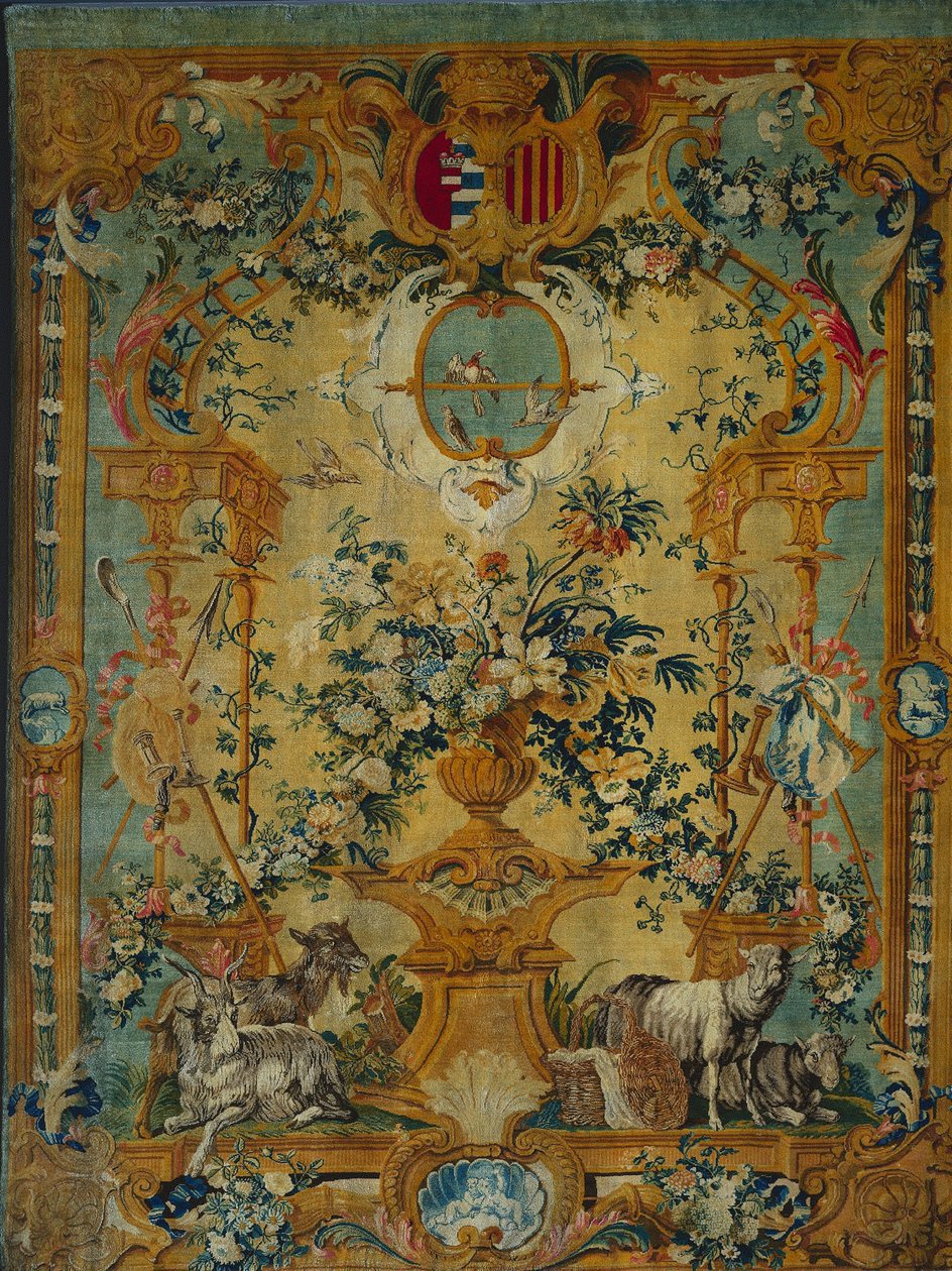 Panel: Fjeder af Royal Savonnerie Manufactory, Chaillot Workshops