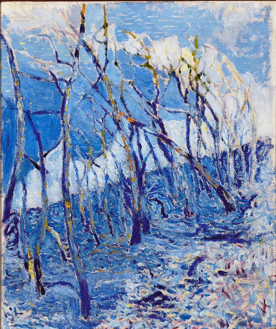 Landskab eller Kastanjeskov,. ca. 1918-21 af Rubaldo Merello