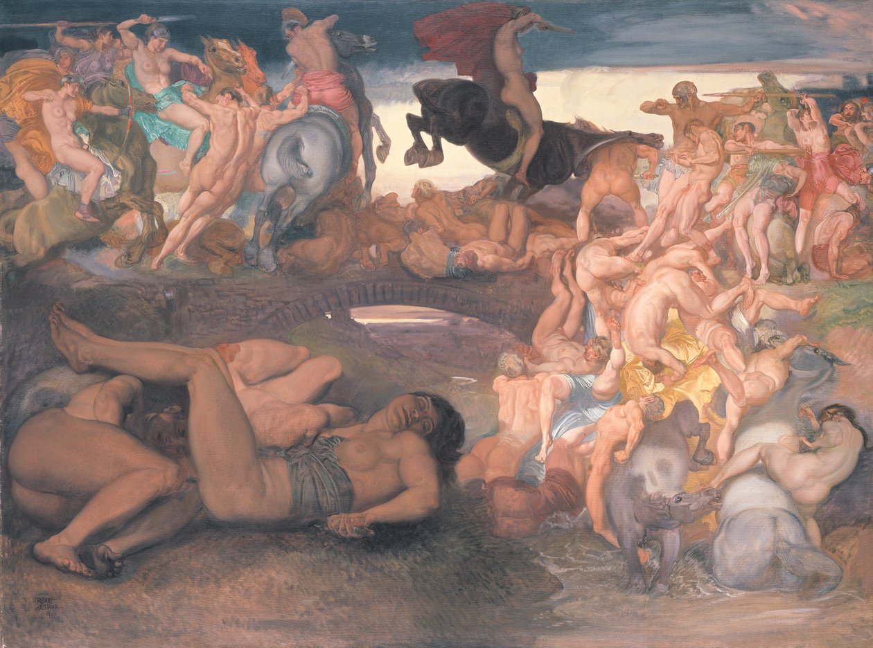 Amazons Fighting, ca. 1913 af Rudolf Jettmar