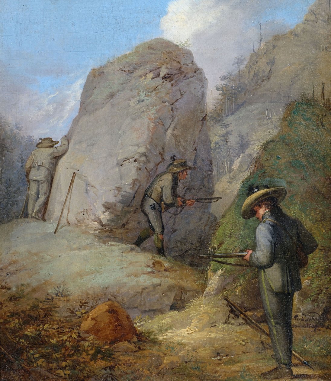 Herren Purgstall på udkig. af Rudolf Swoboda der Ältere