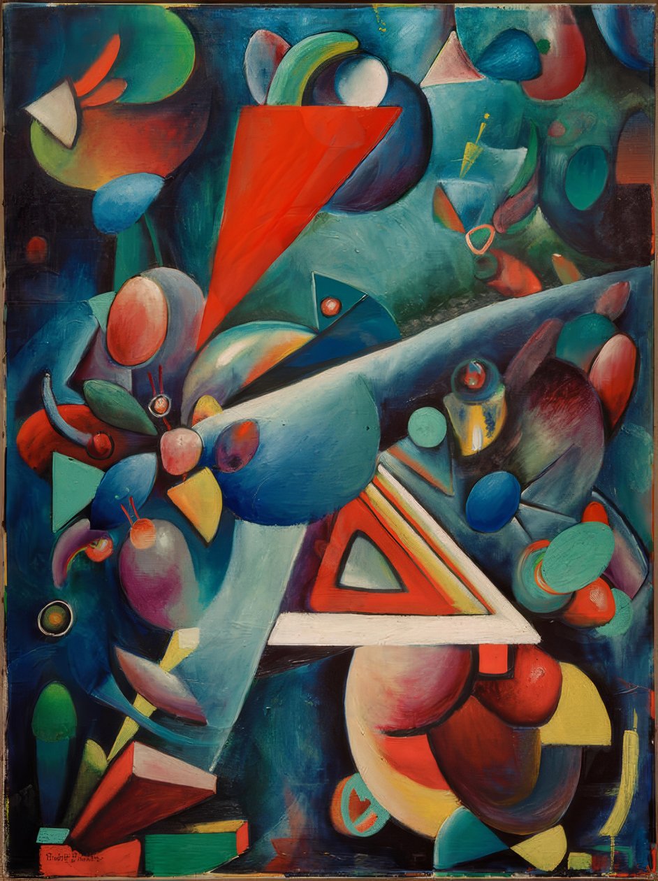 Sammensætning XIV af Rudolf Bauer