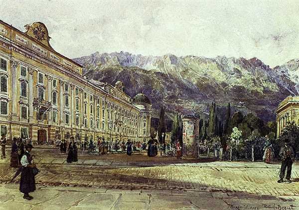 Slot, Innsbruck af Rudolf Bernt