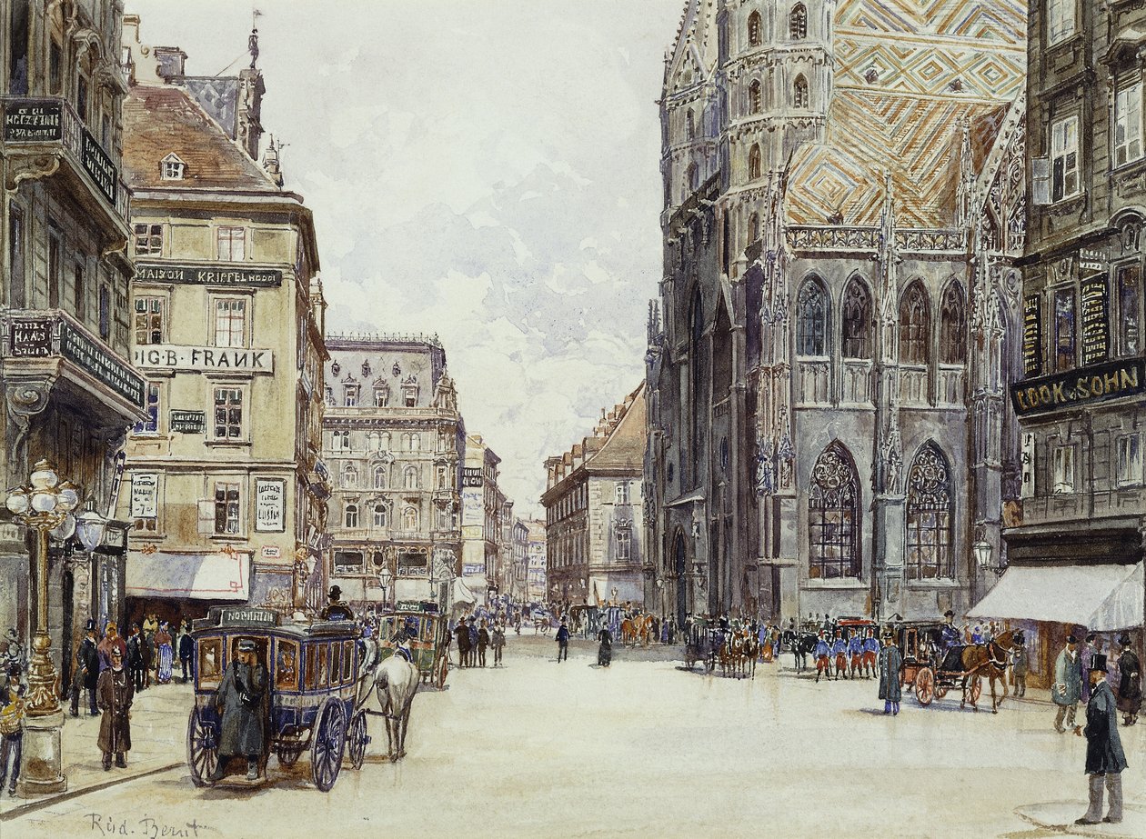 Stefan Platz, Wien af Rudolf Bernt