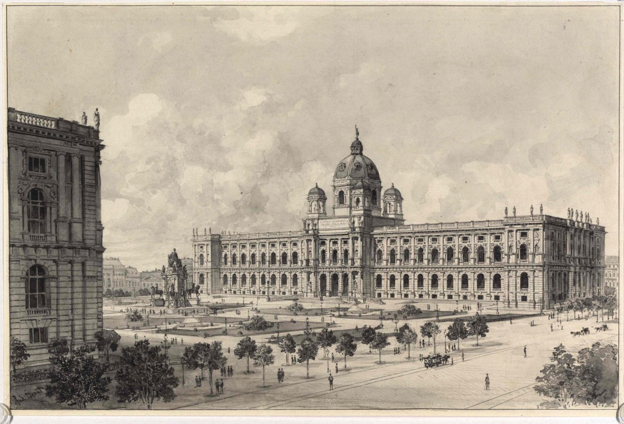 Det naturhistoriske museum i Wien af Rudolf Bernt