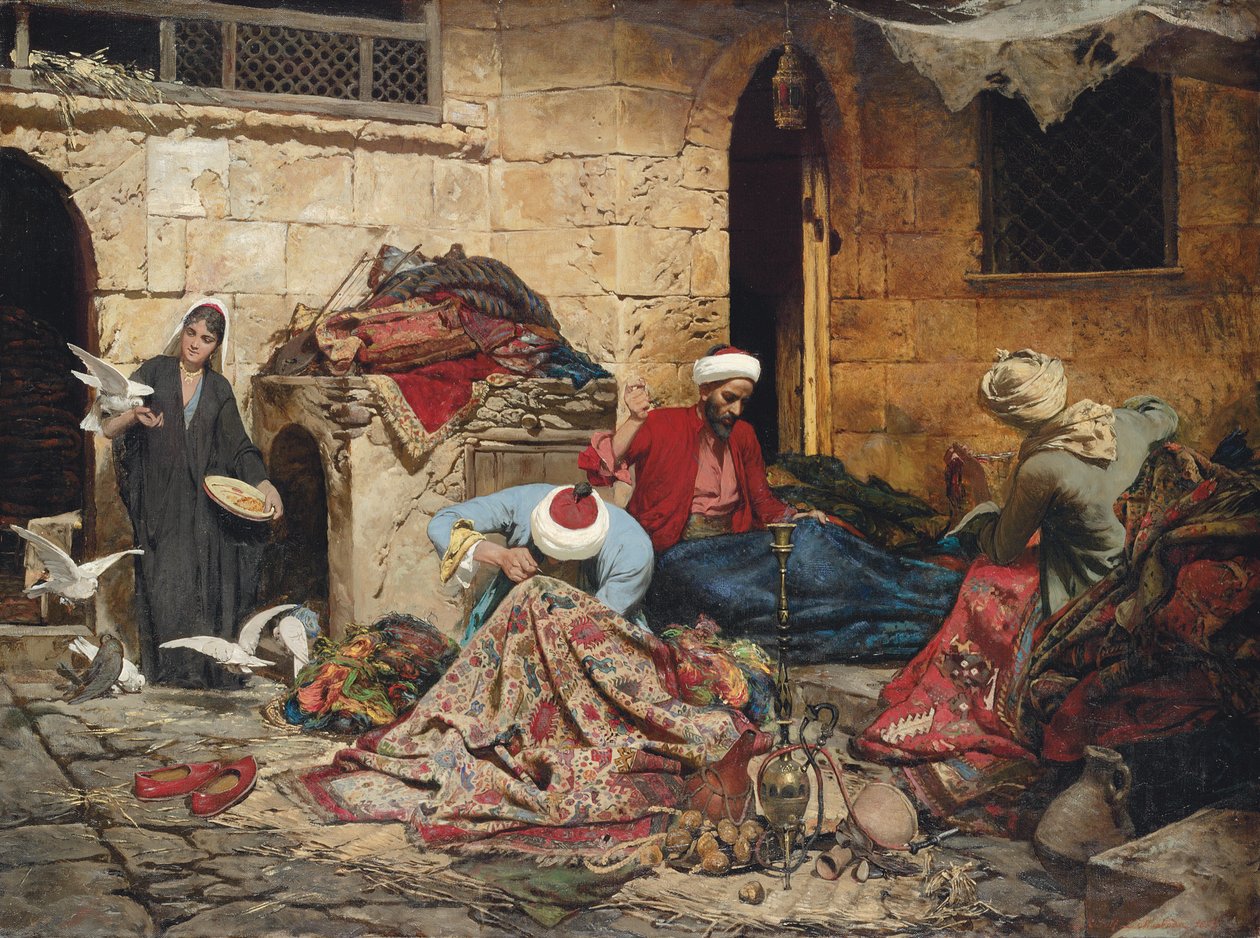 The Carpet Menders, 1883 af Rudolf Der G. Swoboda