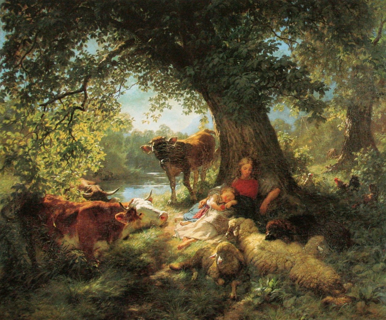Hvile ved middagstid af Rudolf Koller