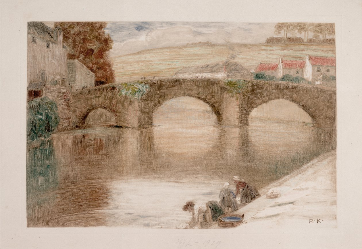 Brücke i Quimperlé I af Rudolf Konopa