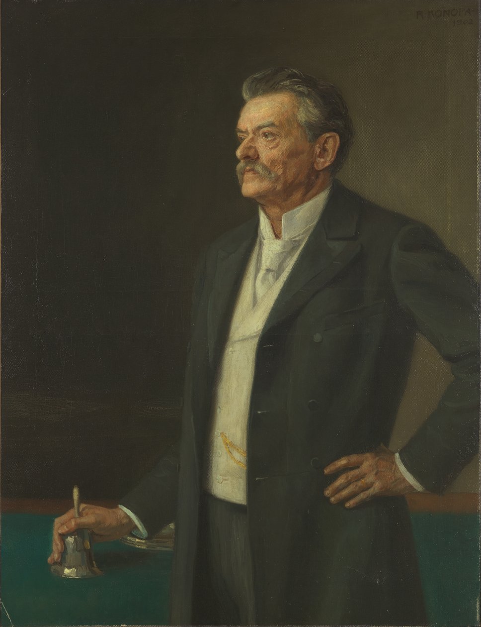 Præsidenten for Rigsdagen, Dr. Theodor Kathrein af Rudolf Konopa