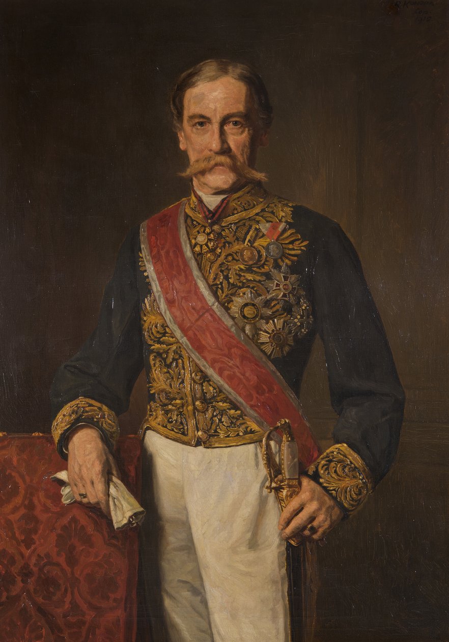 Minister Karl Hohenwart, greve af Gerlachstein af Rudolf Konopa