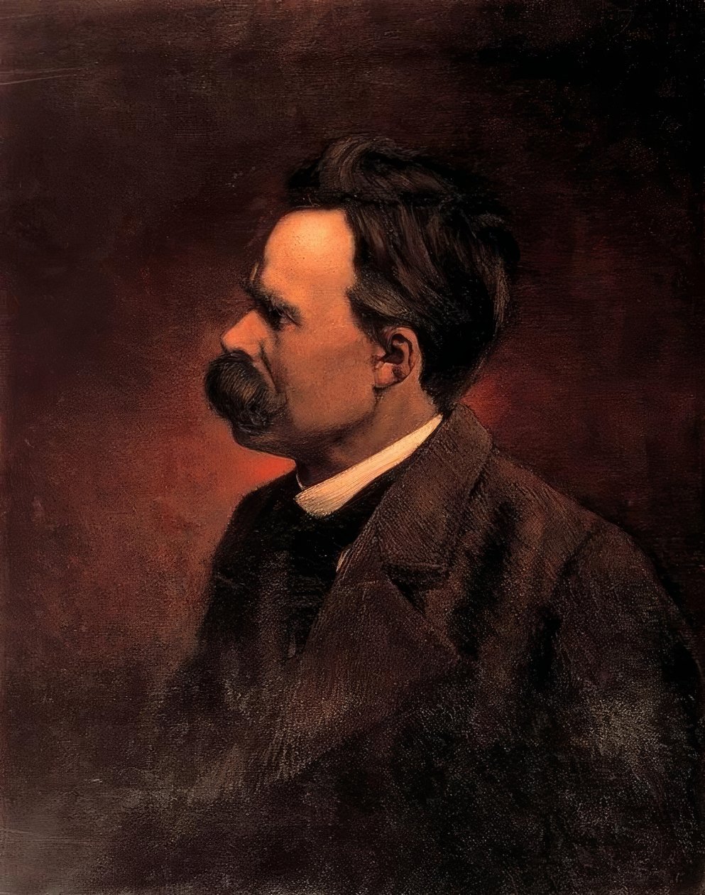 Nietzsche portræt af Rudolf Köselitz