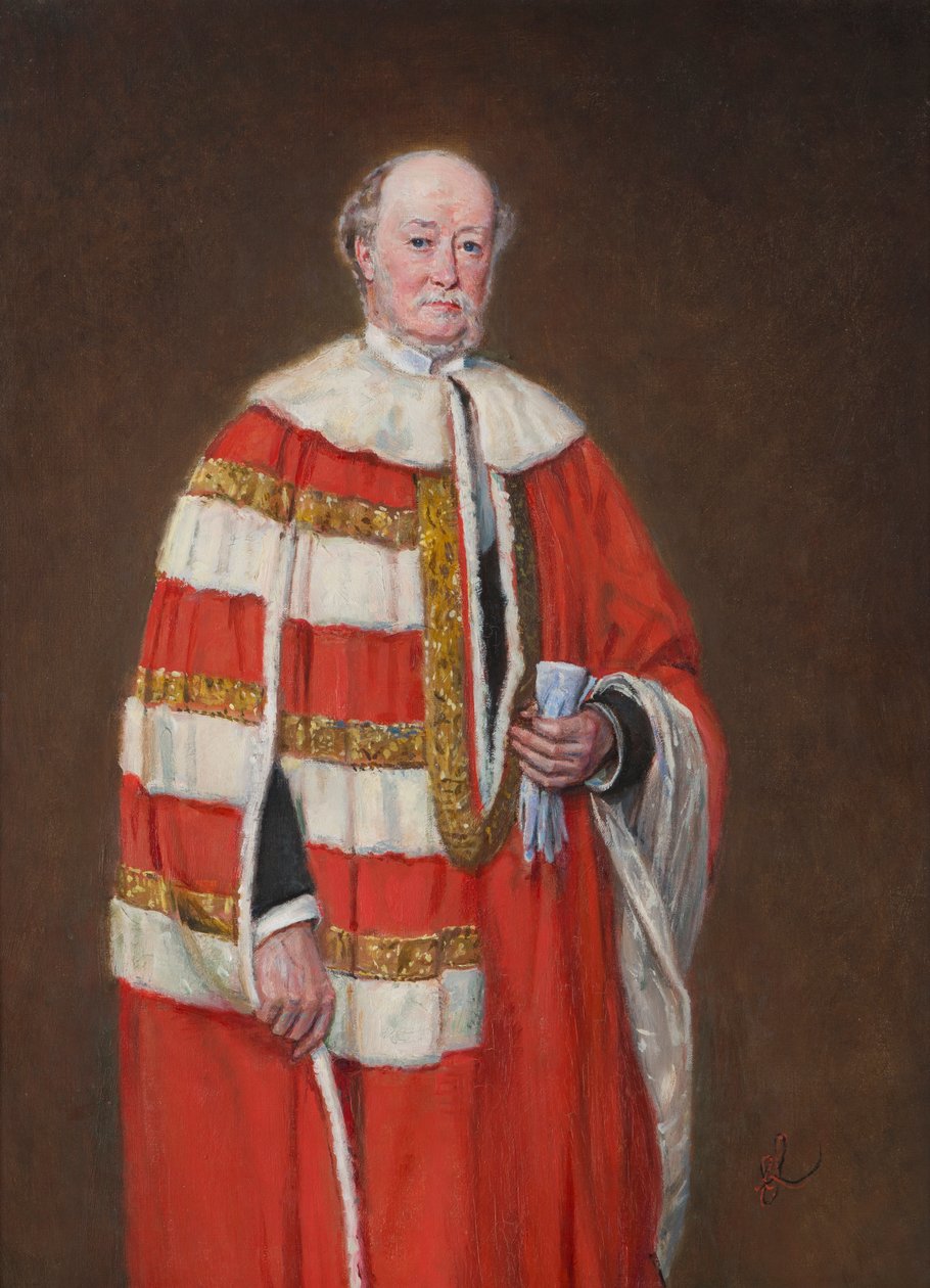 Portræt af Orlando, 3. jarl af Bradford (1819-1898), ca. 1839-1905 (olie på lærred) af Rudolf Lehmann