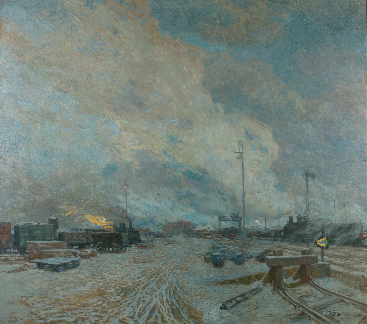 godsstation af Rudolf Quittner