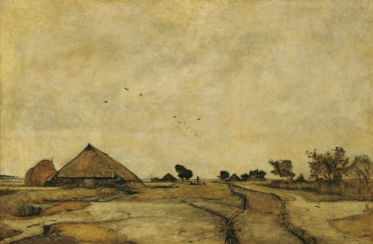 hollandsk landskab af Rudolf Ribarz
