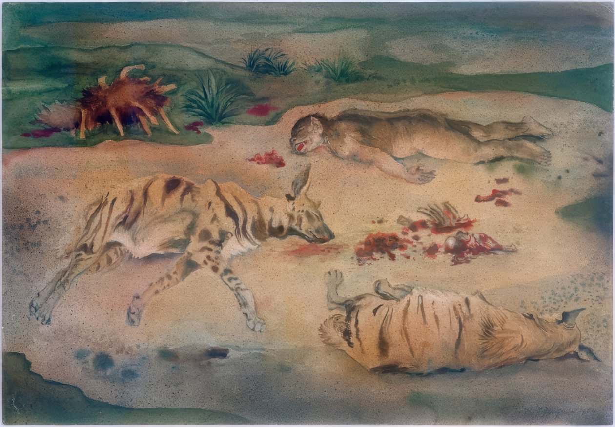 Kødædende, ædt af kød af Rudolf Schlichter