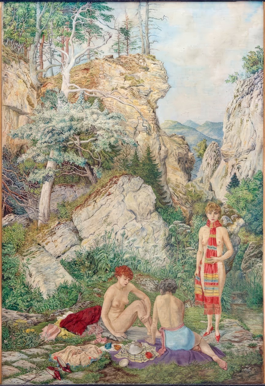 Morgenmad i skoven af Rudolf Schlichter