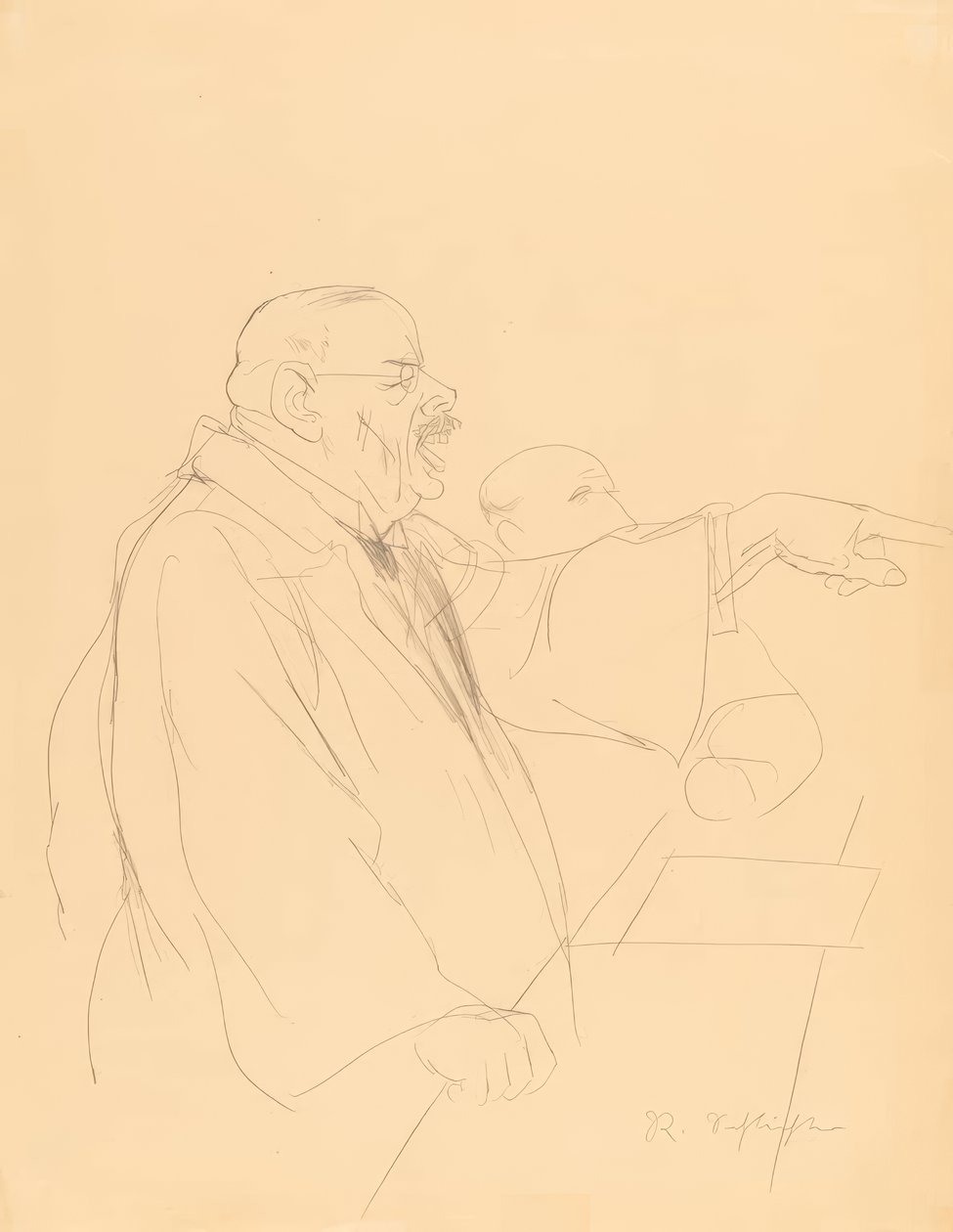 München I retssalen af Rudolf Schlichter