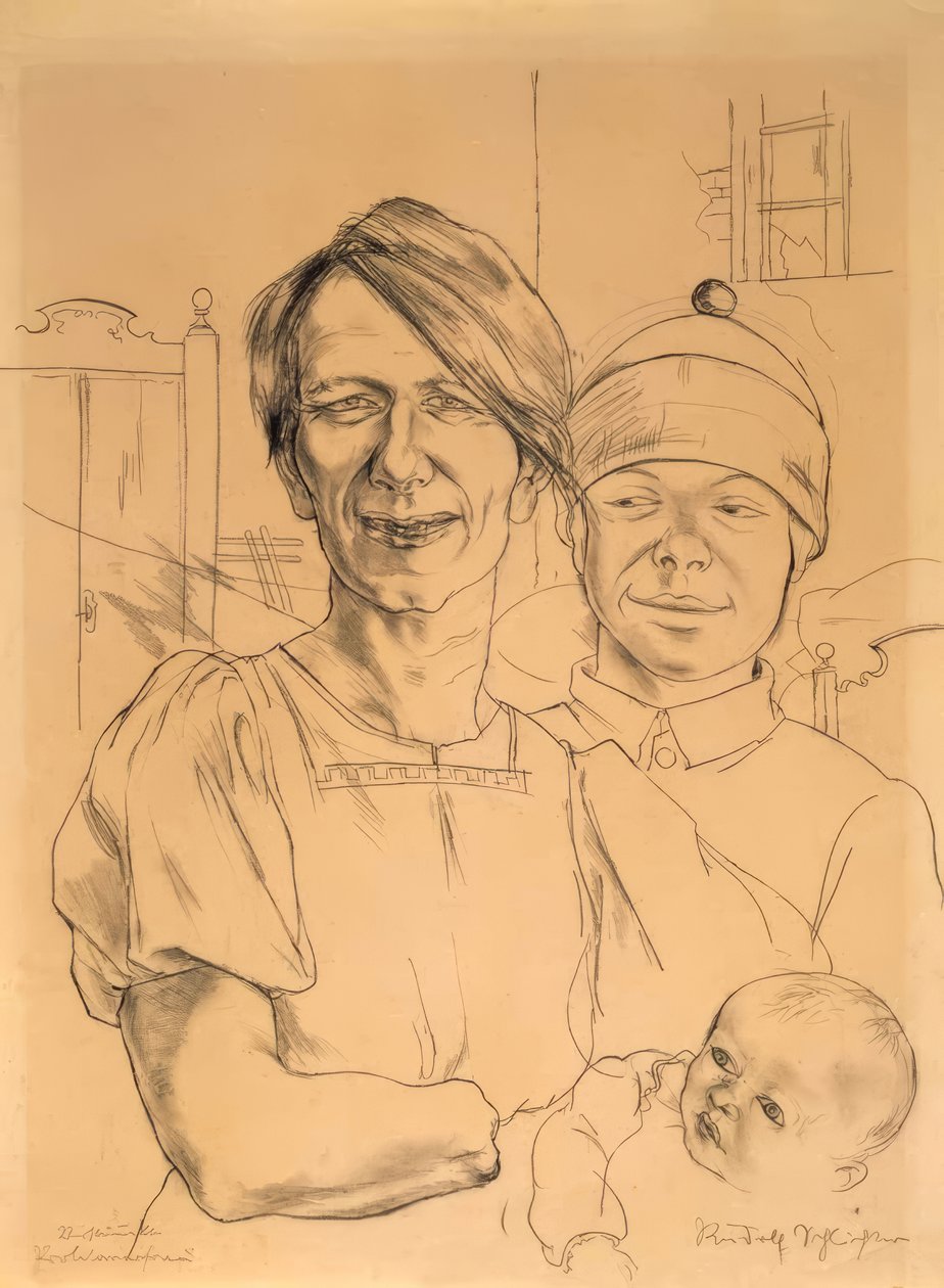 Lemlæstet proletarkvinde af Rudolf Schlichter