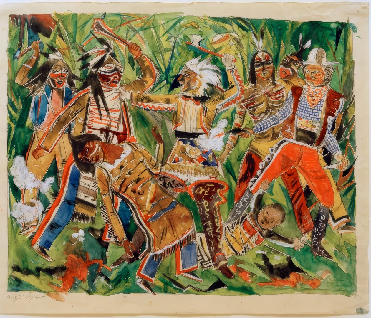 Vilde Vesten af Rudolf Schlichter